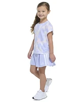 adidas Toddler & Little Girls Printed T-Shirt French Terry Skort Set