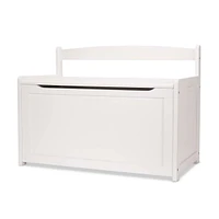 Wooden Toy Chest - White