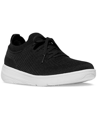 FitFlop Women's Super-q Knit Slip-On Lace-Up Sneakers