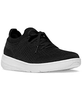 FitFlop Women's Super-q Knit Slip-On Lace-Up Sneakers