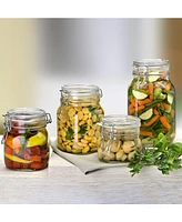 Bormioli Rocco Fido 135.25-Oz. Glass Jars, Set of 6