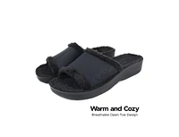 Aerothotic - Aspen Fuzzy Strap Ladies Arch Support Slides