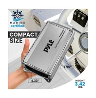 Pyle 4-Channel Weather-Resistant Audio Amplifier, Class D Compact Design, 1200W