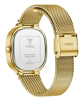 Guess Women's Gold-Tone Mesh Bracelet Watch, 32mm