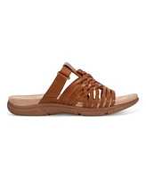 Easy Spirit Women's Mindi Woven Flat Slide Sandals