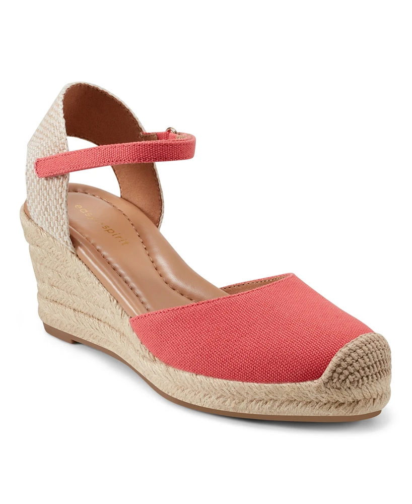 Easy Spirit Women's Makaylie Closed Toe Wedge Sandals