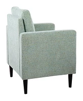 Lumisource 33" Wood Wendy Contemporary Accent Chair