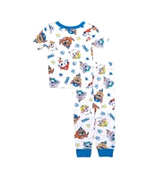 Paw Patrol Toddler Boys Short Sleeve T-Shirt and Pant, 2-Piece Pajama Set