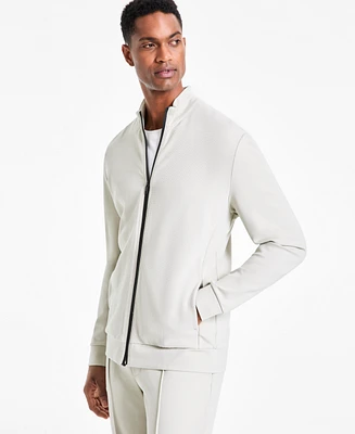 Alfani Men's Alfatech Regular-Fit Compact Textured Ponte-Knit Jacket, Exclusively at Macy's