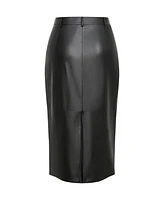 City Chic Plus Faux Leather Ivy Skirt