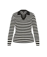 City Chic Plus Zola Stripe Sweater