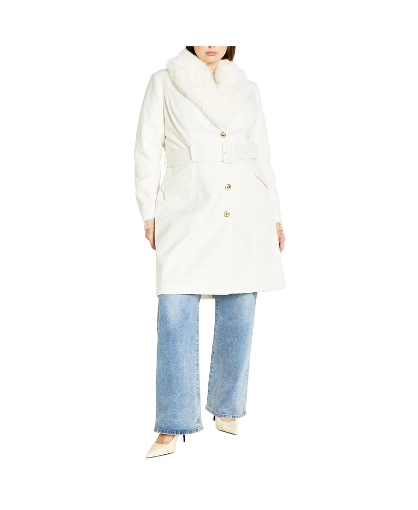 City Chic Plus Size Selena Coat