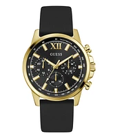 Guess Men's Multi-Function Black Silicone Watch