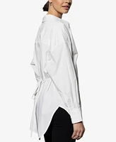 Sanctuary Women's Cotton Boyfriend Tie-Back Shirt