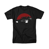 Batman Big & Tall The Red Moon And Batmobile Short Sleeve Adult Tee / T-Shirt