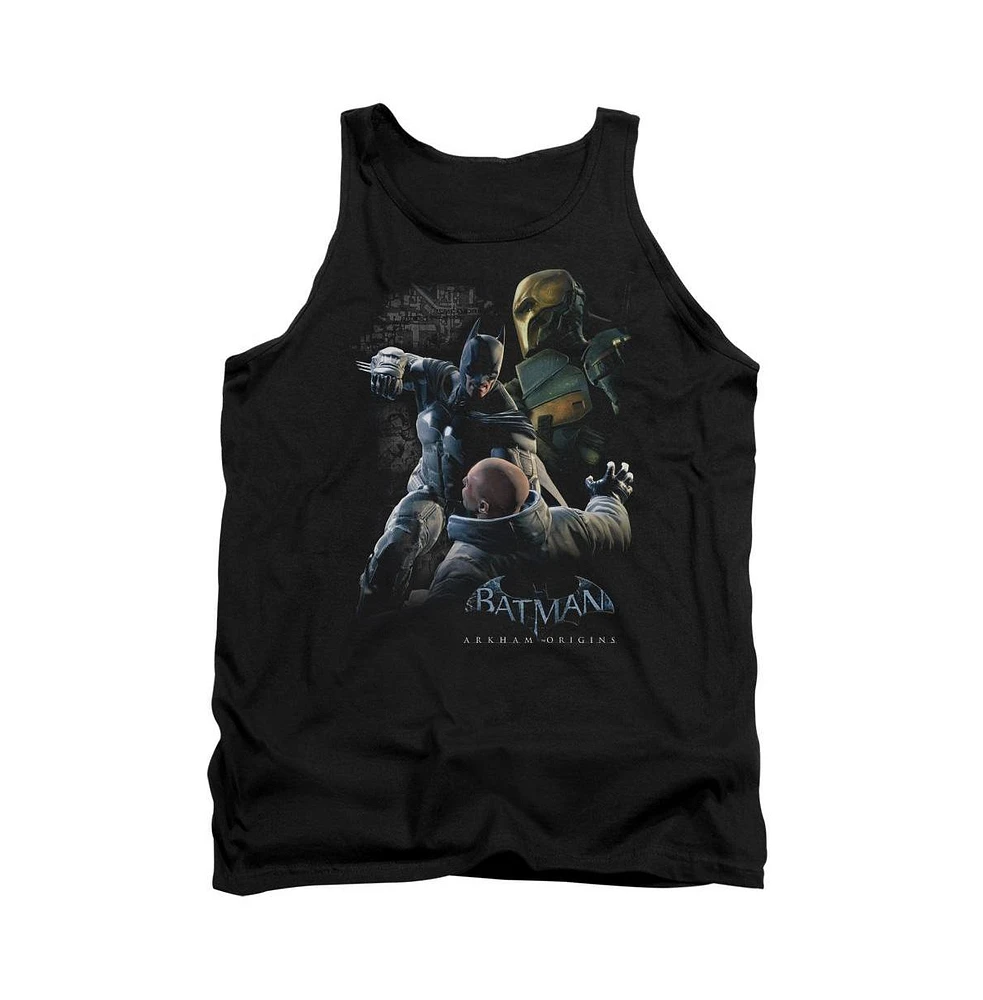 Batman Men's Arkham Origins Punch Adult Tank Top