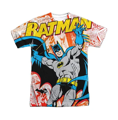 Batman Men's 75 Panels Short Sleeve Adult Poly Crew Tee / T-Shirt