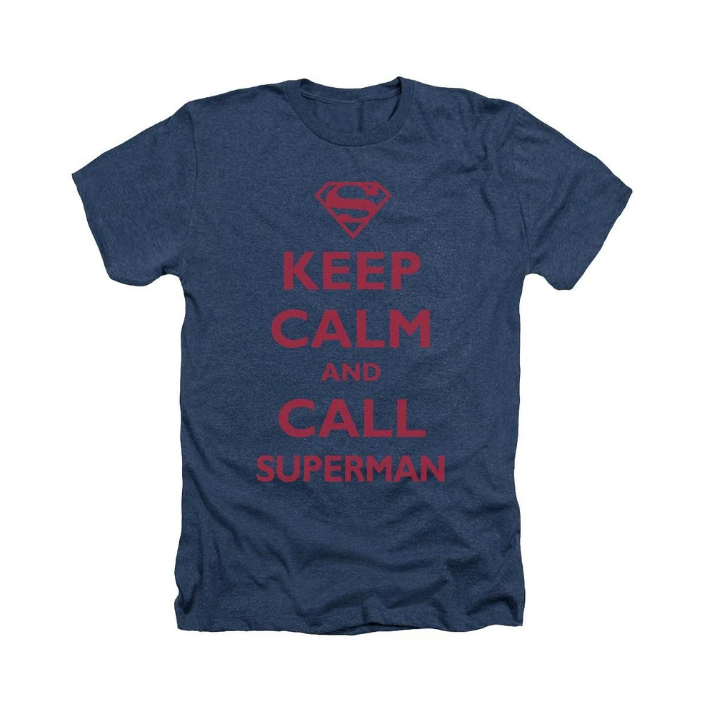 Superman Men's Call Adult Heather Tee / T-Shirt