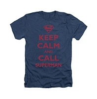 Superman Men's Call Adult Heather Tee / T-Shirt