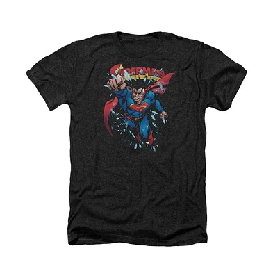 Superman Big & Tall Old Man Kal Adult Heather Tee / T-Shirt