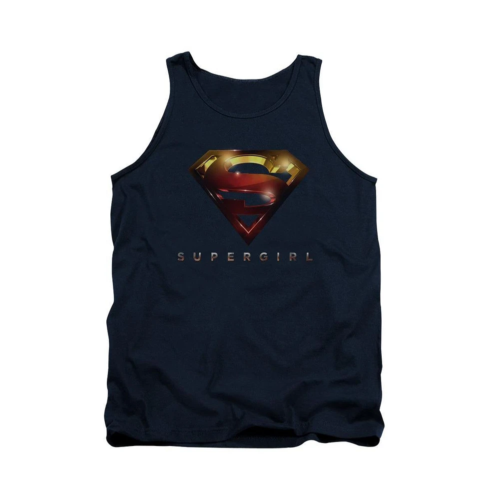 Supergirl Men's Logo Glare Adult Tank Top