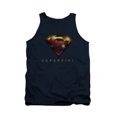 Supergirl Mens Logo Glare Adult Tank Top