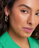 On 34th Two-Tone Reversible Hoop Earrings, Exclusively at Macy's