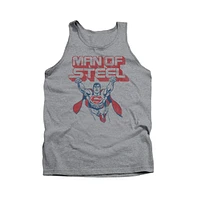 Superman Men's Steel Retro Adult Tank Top