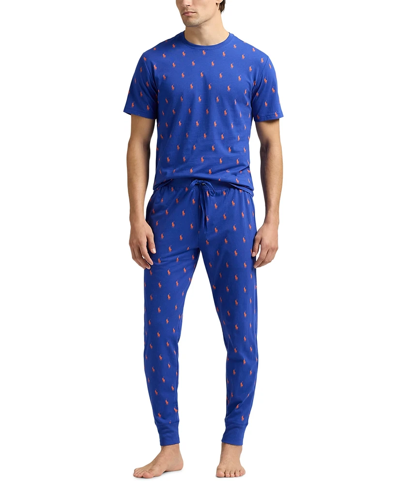 Polo Ralph Lauren Men's Short-Sleeve Jogger Pajama Set, Exclusively at Macy's
