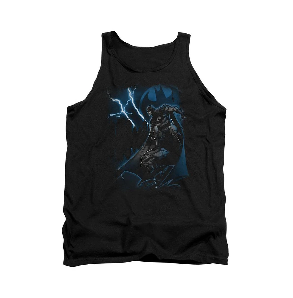 Batman Men's Lightning Strikes Adult Tank Top