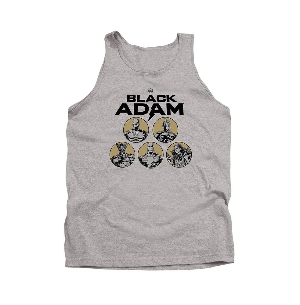 Black Adam Men's Contrast Group Adult Tank Top