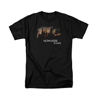 Harry Potter Big & Tall Burning Hogwarts Short Sleeve Adult Tee / T-Shirt