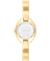 Coach Women's Sammy Gold-Tone Stainless Steel Bangle Bracelet Watch, 22.5mm