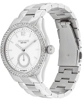 Coach Women's Brooks Automatic Silver Tone Stainless Steel Bracelet Watch, 38mm