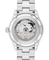 Coach Women's Brooks Automatic Silver Tone Stainless Steel Bracelet Watch, 38mm