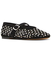 Steve Madden Women's Dreaming Studded Mary Jane Flats