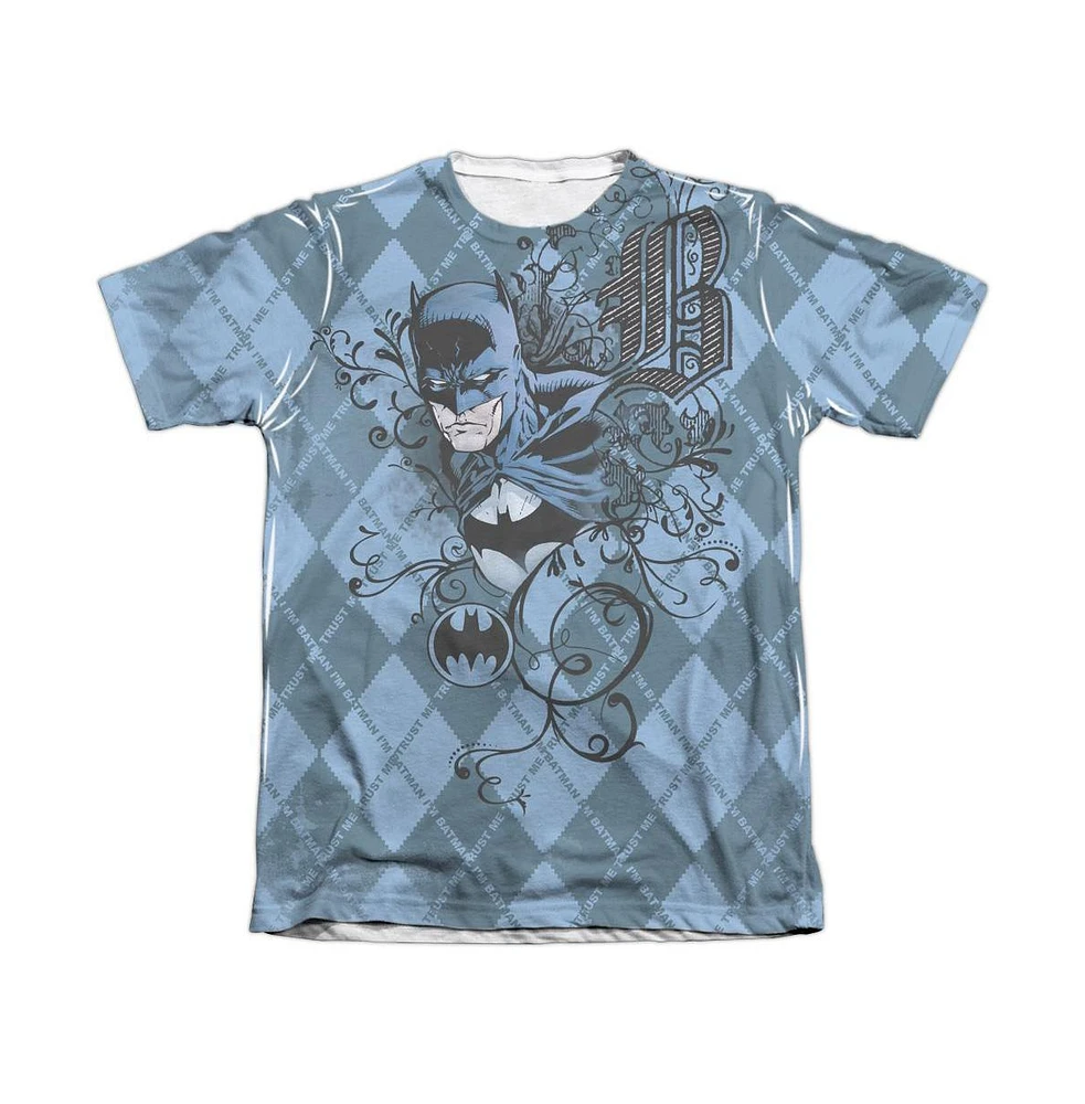 Batman Men's Batgyle Adult 65/35 Poly/Cotton Short Sleeve Tee / T-Shirt