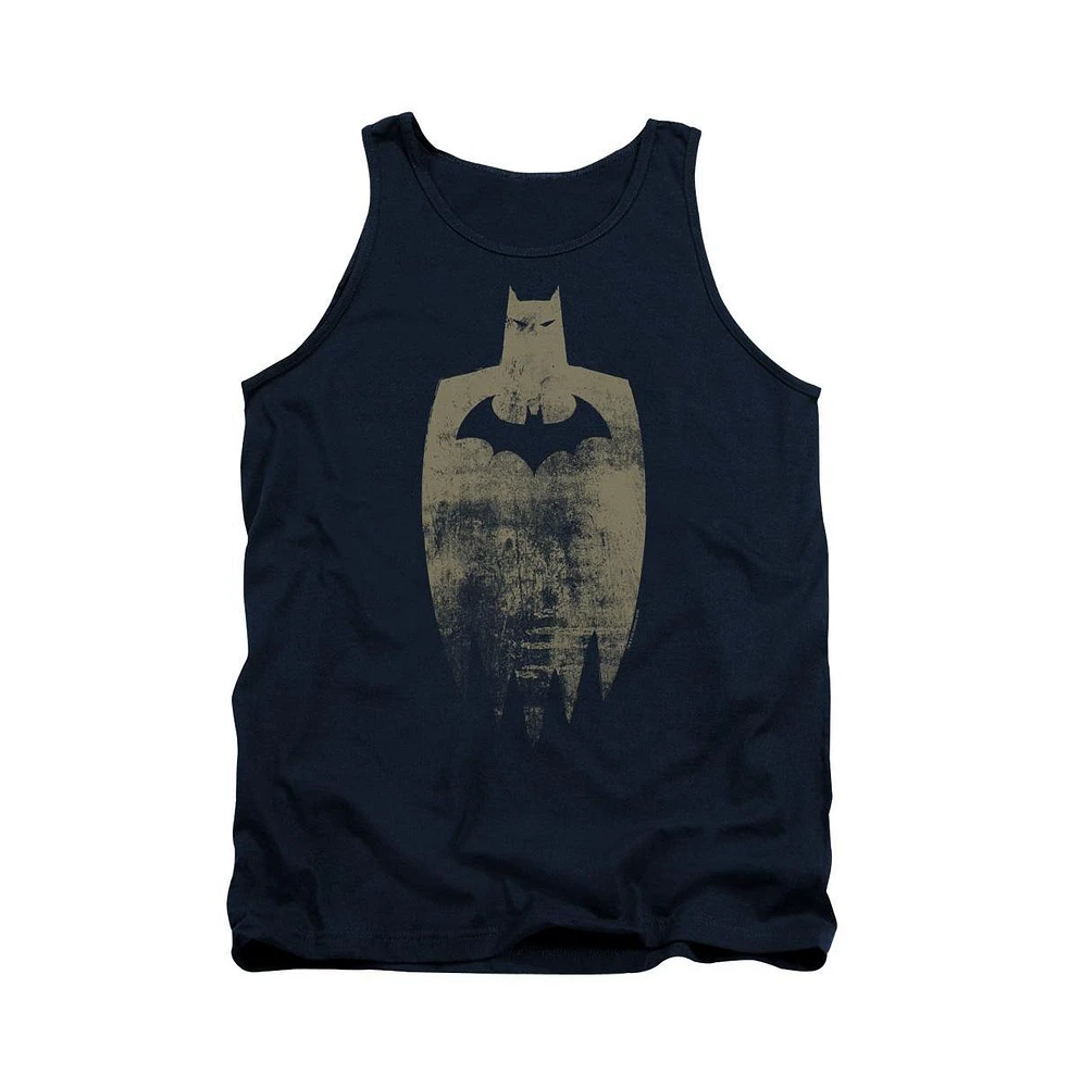 Batman Men's Gold Silhouette Adult Tank Top