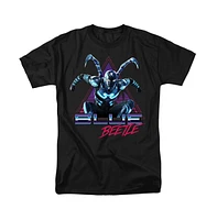 Blue Beetle Big & Tall Leaping Triangle Short Sleeve Adult Tee / T-Shirt