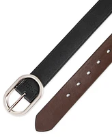 Calvin Klein Reversible Center Bar Buckle Dress Belt