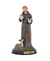 Fc Design "2-pc Set" 9"H Saint Francis with Deer and Doves Statue Holy Figurine Statue Ornament Home Room Office Decor and Perfect Ideas for Housewarm