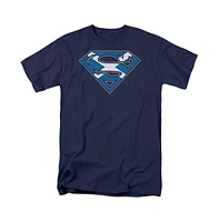 Superman Men's Scottish Shield Short Sleeve Adult Tee / T-Shirt