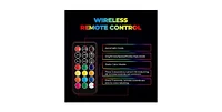 Kemimoto 2pc 2ft Spiral Whip Lights for Side by Side, Smart Phone Control Led Whip Lights for Utv Atv Buggy Boat Offroad, Whip Led Compatible with Pol