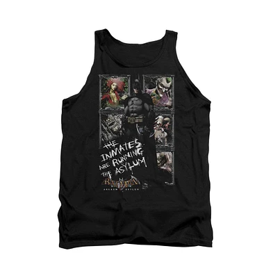 Batman Men's Arkham Asylum Running The Adult Tank Top