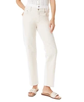 Sam Edelman Women's Stovepipe High-Rise Jeans - White