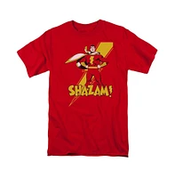 Dc Shazam Big & Tall Dc Comics Shazam Shazam Short Sleeve Adult Tee / T-Shirt