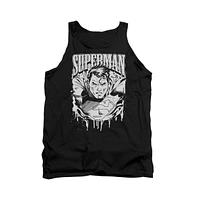 Superman Men's Super Metal Adult Tank Top