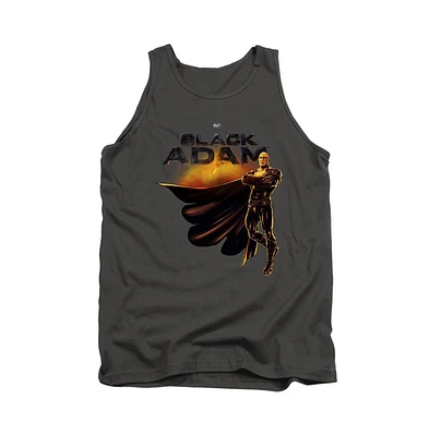 Black Adam Men's Logo With Character Adult Tank Top