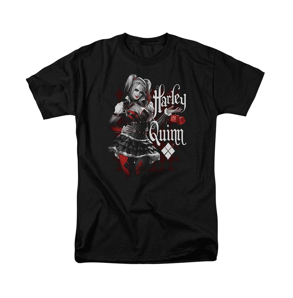 Batman Big & Tall Arkham Knight Dice Short Sleeve Adult Tee / T-Shirt