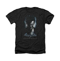 Batman Men's Arkham Origins Joker Adult Heather Tee / T-Shirt